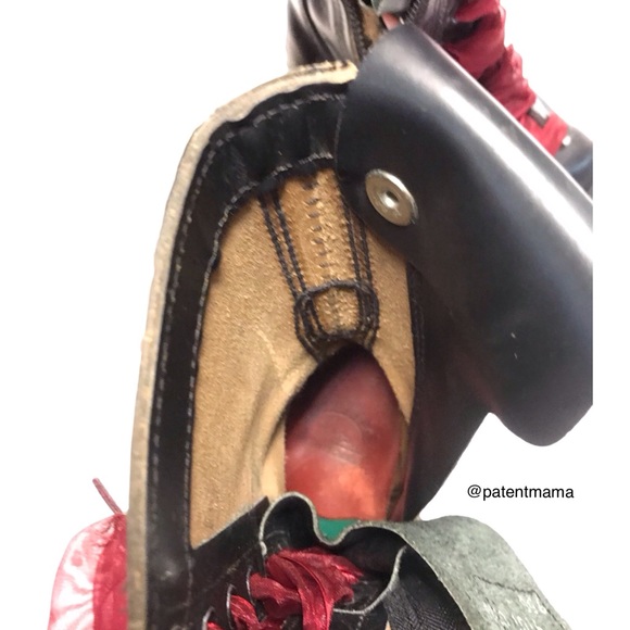 WOMENS VINTAGE CAROLINA REAL LEATHER LOGGER WORK BOOTS WITH A TOUCH OF GLAM - Picture 4 of 13